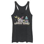 WARNER BROS Women's Looney Tunes Chill Shirt, Black Heather, Small