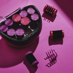 Remington Heated Hair Rollers Set – 12-Piece Volumizing Curlers