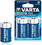 Varta High Energy LR20 Mono D Battery (1.5V, 1300 mAh, 2-Blister)