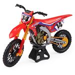 Supercross, Authentic Cole Seely 1:10 Scale Collector Die-Cast Motorcycle Replica with Display Stand