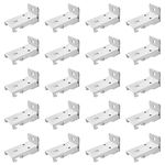 KXLife Wall Mount Brackets for Flexible Curtain Track, Bendable Curtain Track Wall Mounting Hardware (20 PCS)