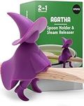 OTOTO Agatha Kitchen Spoon Rest - Spatula Holder and Cooking Spoon Rest for Stove Top and Kitchen Counter - Holder for Ladles, Tongs and Multiple Utensils - Heat-Resistant, BPA-Free Fun Kitchen Gadget