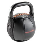 Bionic Body Soft Kettlebell with Handle for Weightlifting, Conditioning, Strength and core Training BBKB-20, Black, 20 lb