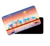 dhcrafts Rectangular Rubber Fridge Magnet/Magnetic Card Multicolor United States Washington DC Design Pack of 1 (8.6cm x 5.4cm)