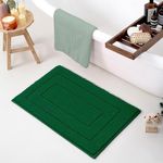 GRANNY SAYS Green Bathroom Rugs Non Slip, 20" x 32", Bath Rugs for Bathroom, Small Bathroom Rug Washable，Absorbent Bath Mats for Bathroom Floor, Microfiber Bath Mat for Tub, Absorbent Shower Rugs