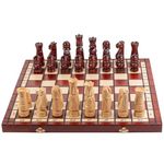 Master of Chess Wooden Chess Set with Pieces “CASTLE DELUXE” 50 cm / 20 in - Handmade, Inlaid and Large Foldable Chess Board Game for Adults and Kids