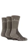 Jeep Men's JM273 3 Pair Luxury Terrain Socks (6-11, Khaki/Sand)