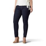 Lee Women's Plus Size Sculpting Slim Fit Skinny Leg Pull on Jean, Slumber, 20