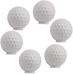 ZILucky Set of 6 Golf Ball Drawer knobs, Ball Sports Party Theme Home Decor, Drawer Pulls Handles for Dresser Cupboard Wardrobe Cabinet Kitchen Knobs (Golf Ball)