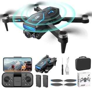 OBEST Drone con Telecamera 4K,Drone Professionale con Telecamera Elettrica Regolabile,Evitamento Attivo Obacle,Seguire In Modo Intelligente,Droni RC Wifi FPV Trasmissione Quadcopter per Principianti
