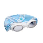 Splash Place Swim Goggles with Fabric Strap - BUBBLES | Fun, Fashionable, Comfortable - Adult & Kids Swim Goggles - Won't Pull Your Hair - High Visibility Anti-Fog Lenses