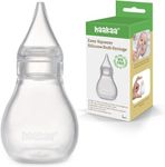 Haakaa Silicone Baby Nasal Aspirator | Easy-Squeeze Nose Bulb Syringe | Baby Nose Cleaner , 0m+ Newborn Infant &Toddler - BPA Free Silicone