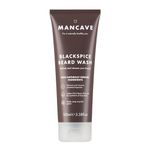 ManCave Soap, Tea Tree, Blackspice Beard Wash, Refreshes and Cleanses Beard and Underneath Skin, With Jojoba Oil and Hemp Oil, Combat Beard Itch and Flakiness, Vegan Friendly, Made in the UK, 100 ml