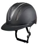 HKM 4719 Carbon Art Riding Hat, Matt Black, Unisex, S/M (54-58cm)