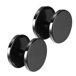 Flongo Men's Women's 14mm Wide Stainless Steel Black Tapers Cheater Faux Fake Ear Plugs Gauges Plugs Tunnel Double Side Stud Earrings