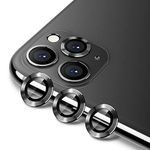 Buluby for iPhone 11 Pro Max/11 Pro Camera Lens Protector,Premium Tempered Glass Aluminum Alloy Lens Screen Cover Film (Space Gray)