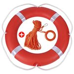 28 inch Boat Safety Throw Ring with Water Floating Lifesaving Rope 98.4FT Set, 2.5KG International Standard Throw Ring, Outdoor Professional Throwing Ring Rope Rescue Lifeguard Lifesaving