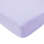 American Baby Company Heavenly Soft Chenille Fitted Crib Sheet for Standard Crib and Toddler Mattresses, Lavender, for Girls