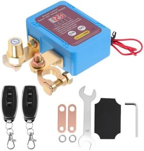 HOPESPANNER 12V 250A Remote Battery Disconnect Switch Wireless Kill Switch Anti-Theft Battery Isolator Shut Off Switch with 2 Keys for Car RV Truck Boat ATV UTV Camper
