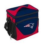 Logo Brands NFL New England Patriots 24 Can Cooler, One Size, Navy