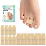 Welnove 16Pcs Hammer Toe Straightener, Hammer Toe Splints, Toe Cushioned Bandages for Correcting Hammer Toes, Broken Toes, Crooked Toes & Overlapping Toe(Multi-Size, Firm)