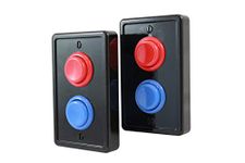 Arcade Light Switch Plate - Single Switch (2 Pack- Black/Red/Blue)