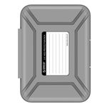 ORICO Hard Drive Protector Case 3.5 Inch HDD Protective Box/Storage Case for Western Digital WD Seagate Toshiba Samsung,Stackable and Sortable Memo(Grey)