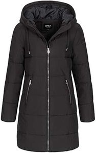 Only Onldolly Long Buffer Coat CC Otw Abrigo, Negro (Black), L para Mujer