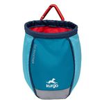 Kurgo Dog Training Treat Pouch Bag, Treat Bags for Dogs, Portable Pet Pocket Waist Clip Bag, Reflective Snack Bag for Pets, Includes Clip and Carabiner, Go Stuff-it Bag, Coastal Blue