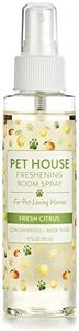 Pet House Pet Friendly Freshening Room Spray in 6 Fragrances - Non Toxic - Concentrated Air Freshening Spray Neutralizes Pet Odor – Effective, Fast-Acting – 4 oz - (Fresh Citrus)