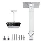 suptek Universal Ceiling Wall Projector Mount with 533mm Extendable Pole & Thread Adapters for Most Projectors up to 13.6kg