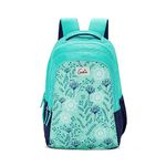 Genie Snowflake 36 Litres Teal & Blue School Backpack (19 inch, Water resistant)