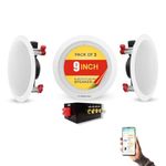 Powerlink Solar Bluetooth Ceiling Speaker (3 PCS Bluetooth Ceiling Speakers)