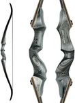 Glurak Black Hunter Takedown Recurve Bow, 60'' Right Handed with Ergonomic Design for Outdoor Training Practice (50 lb, Right Hand)