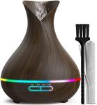 Everlasting Comfort Essential Oil Diffuser (400ml) - Aromatherapy Diffuser for Large Room, Home Scent Diffuser with 7 LED Colors, Quiet Operation, Auto Shut-Off, and 13-Hour Runtime