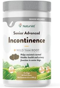 NaturVet Senior Advanced Incontinence Dog Supplement – Helps Support Dog’s Bladder Control, Normal Urination – Includes Synergistic Blend of Botanicals – 60 Ct. Soft Chews