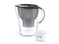 BRITA Marella XL German Made Water Filter Jug 3.5 L Grey | Powerful Filtration with MicroFlow Technology | Activated Micro Carbon Pearls for Fresh and Enriched Taste of Water