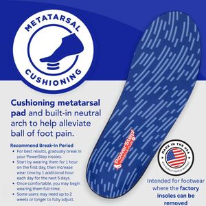 Powerstep Pinnacle Plus Orthotic Insoles – Arch Support Shoe Inserts