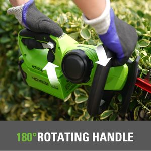 Greenworks 40V Cordless Hedge Trimmer – Lightweight, Battery Powered
