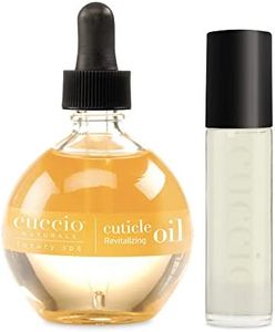Cuccio Naturale Cuticle Revitalizing Oil Set - Provides Intense Hydration - Replenishes And Strengthens Nails - Promotes Healthier Skin - Easy To Use Rollerball Applicator - Milk And Honey - 2 Pc