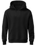 KHAKEY Plain Hoodie for Boys (in, Age, 12 Years, 13 Years, Regular, Black)