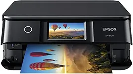 Epson Expression Photo XP-8700 Wireless All-in-One Printer with Built-in Scanner and Copier and 4.3" Colour Touchscreen , Black