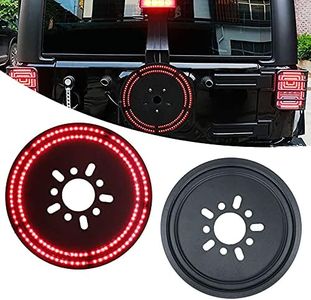 Spare Tire Brake Light Wheel Light 3rd Third Brake Light for Wrangler 1990-2021 JK JL YJ TJ, Double Red light