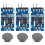 APKLVSR Real Time Clock Module RTC Sensor, AT24C32 IIC Module Precision Clock Module with Battery, Real Time Clock RTC AT24C32 I2C Compatible with Arduino