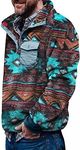 Mens Aztec Fleece Jackets Fuzzy She