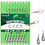 8PCS Ready Tied Drop Shot Rigs for 