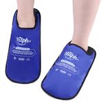 HilphÃ‚®Ice Pack Slippers for Foot Injuries 2 Pack, Reusable Hot Cold Therapy Foot Ice Pack Gel Ice Slippers for Plantar Fasciitis Relief, Psoriatic Arthritis, Chemotherapy, Neuropathy, Swollen Feet