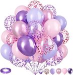 Pink and Purple Balloons, 12 Inch P