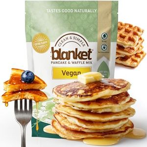 Blanket Pancakes and Waffle Mix – Vegan Pancake Mix – Just Add Water, No Preservatives – Clean Breakfast Staple with Homestyle Taste – Non-GMO, Comfort Food Classic – 16 oz (1 Pack)