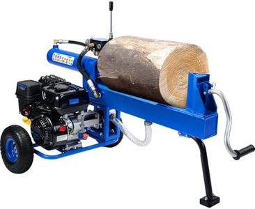 HUSHLIGHT 20 Ton Gas Log Splitter, 209CC 7HP Engine Hydraulic Wood Splitter, 8-Second Cycle time, Wood Splitter with Dual-Gear Hydraulic Pump, Horizontal Full-Beam Steel Wedge for 20.5 x 16’’ Log